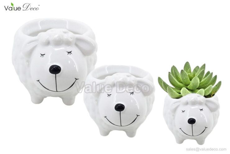 DMV03061 (Sheep Shape Ceramic Pot)