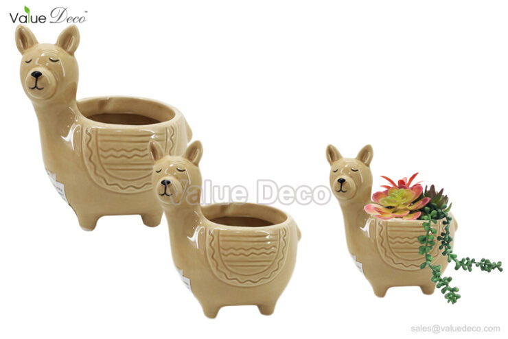 DMV03063 (Llama Design Ceramic Container)