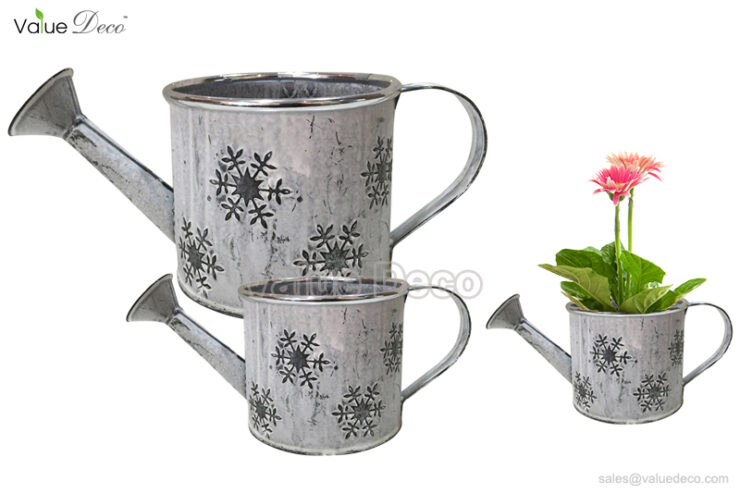 ZCV00514 (Snowflake Design Zinc Watering Can)